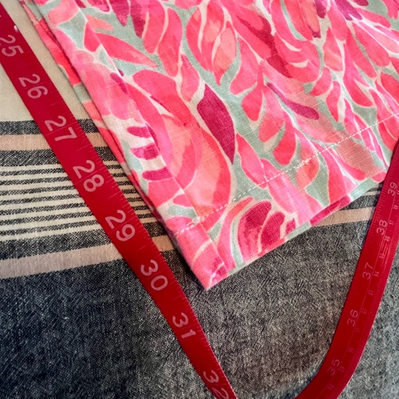 🦩 LILLY PULITZER | L | BEACH PANT | Luxurious LINEN!! | Flamingos 🦩 - Picture 13 of 16
